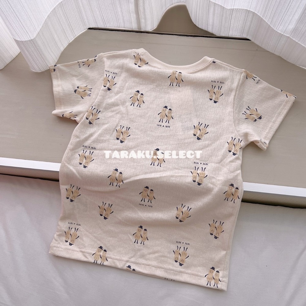 ｜現貨 110cm｜tete a tete 男童短袖睡衣套裝。日本童裝 男寶睡衣 腹卷睡褲 多樂選物-細節圖3