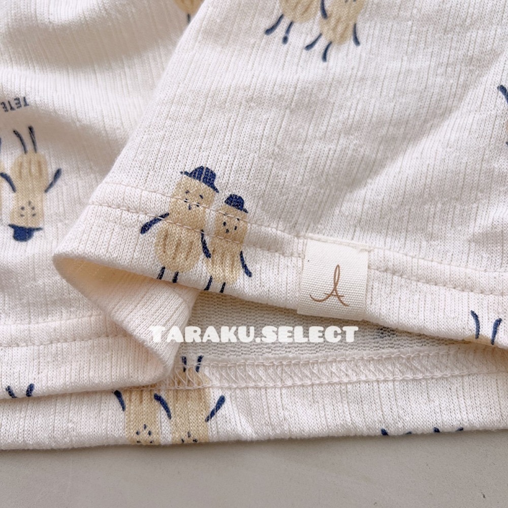 ｜現貨 110cm｜tete a tete 男童短袖睡衣套裝。日本童裝 男寶睡衣 腹卷睡褲 多樂選物-細節圖5