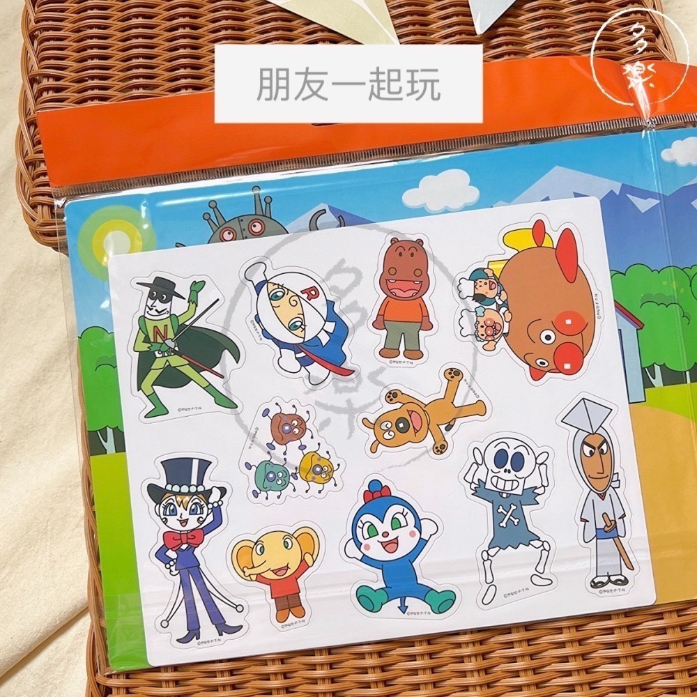 麵包超人磁鐵組｜現貨｜知育磁鐵書 2款可選 麵包超人 細菌人 紅精靈 磁鐵 方便攜帶  多樂選物-細節圖3