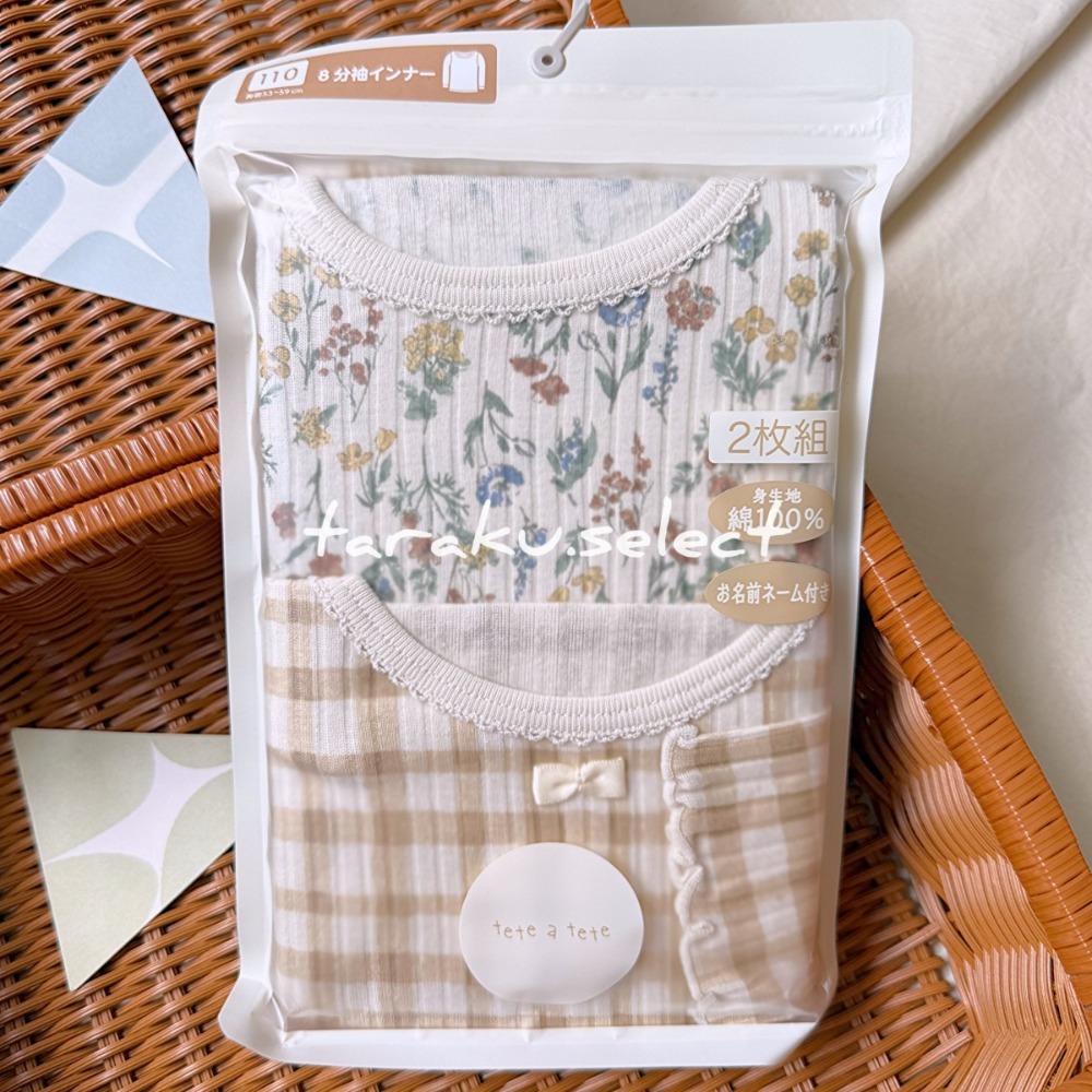 花朵格紋【羅紋針織布】