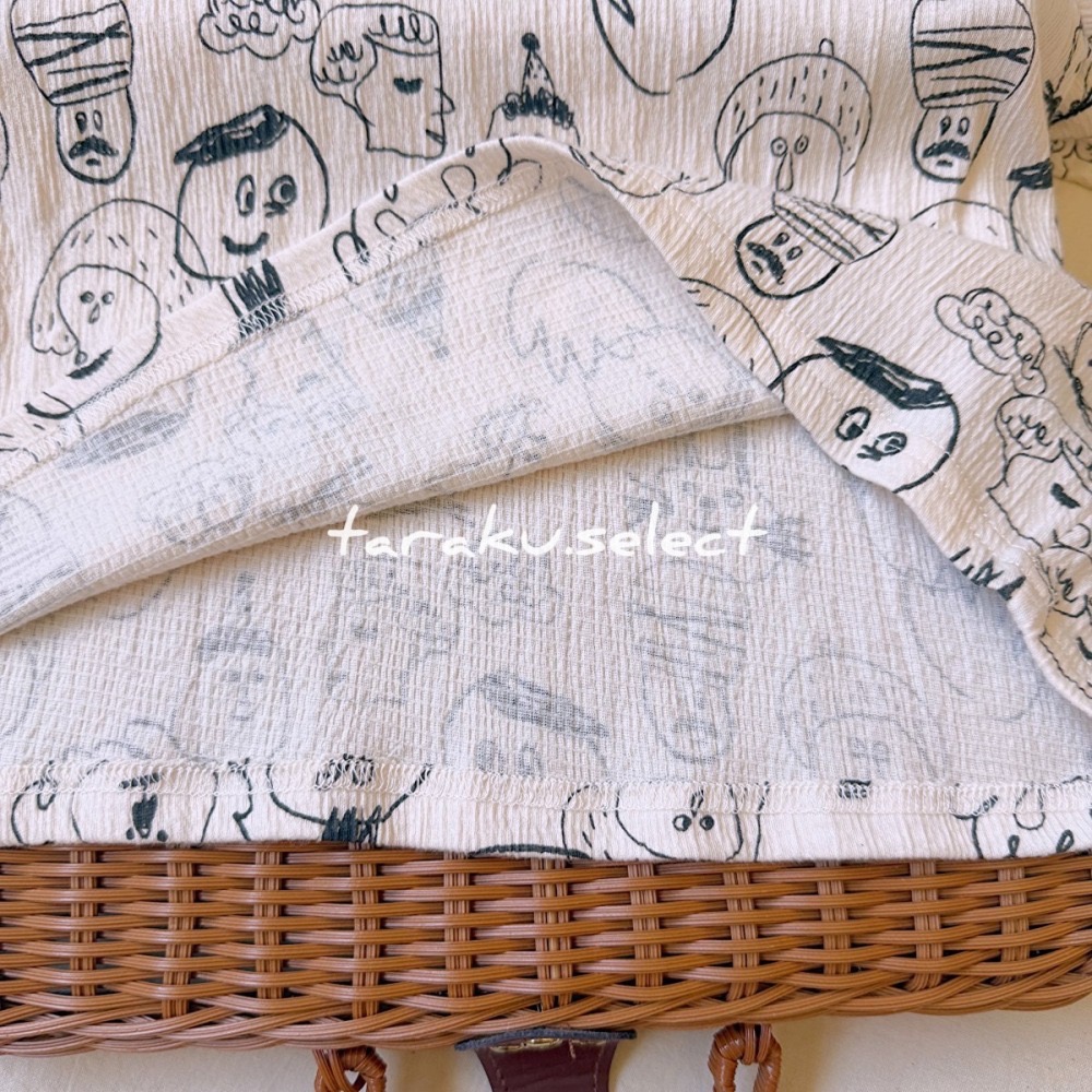 ｜現貨 90cm｜有機棉寶寶長袖上衣。手繪童趣寶寶上衣。寶寶薄長袖 幼兒園衣服 25aw多樂選物-細節圖3