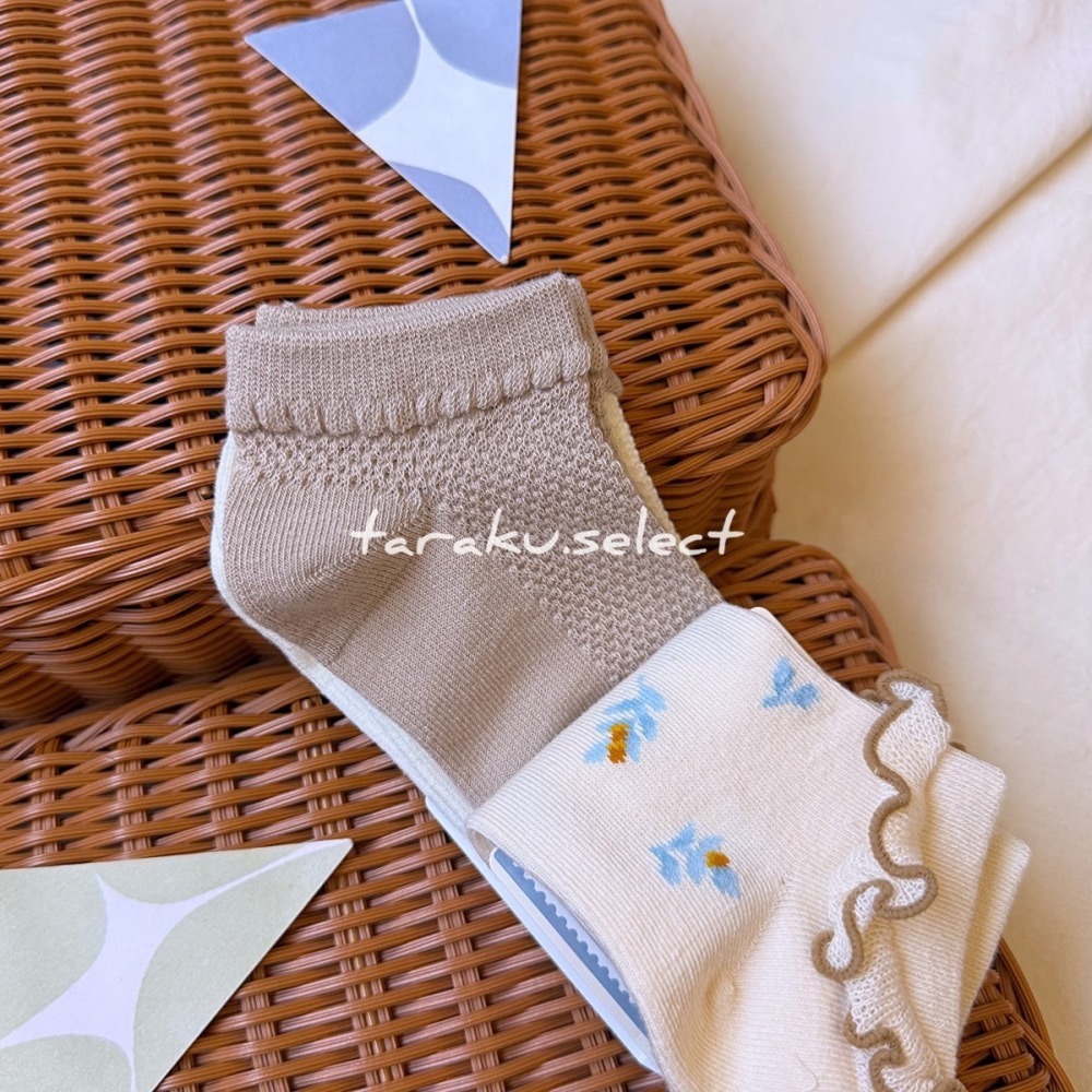 童襪｜現貨 15~20cm｜tete a tete 女童襪3雙組。日本童裝代購 官方通路 兒童襪子 兒童襪 多樂選物-細節圖3