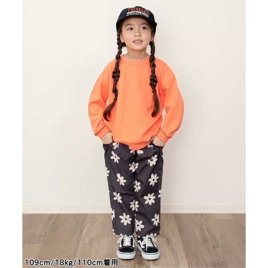 ｜現貨 110cm｜日本 BREEZE 兒童長褲。日本童裝代購 男童女童廚師褲 小花花朵長褲 多樂選物-細節圖2