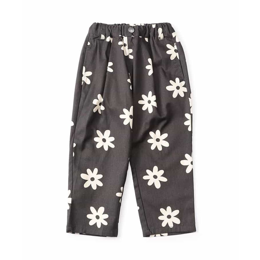 ｜現貨 110cm｜日本 BREEZE 兒童長褲。日本童裝代購 男童女童廚師褲 小花花朵長褲 多樂選物-細節圖4