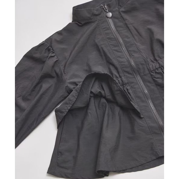 ｜現貨 110cm｜日本 pairmanon 女童薄外套。日本童裝 女童夾克 愛心拉鍊 荷葉裝飾 多樂選物-細節圖9