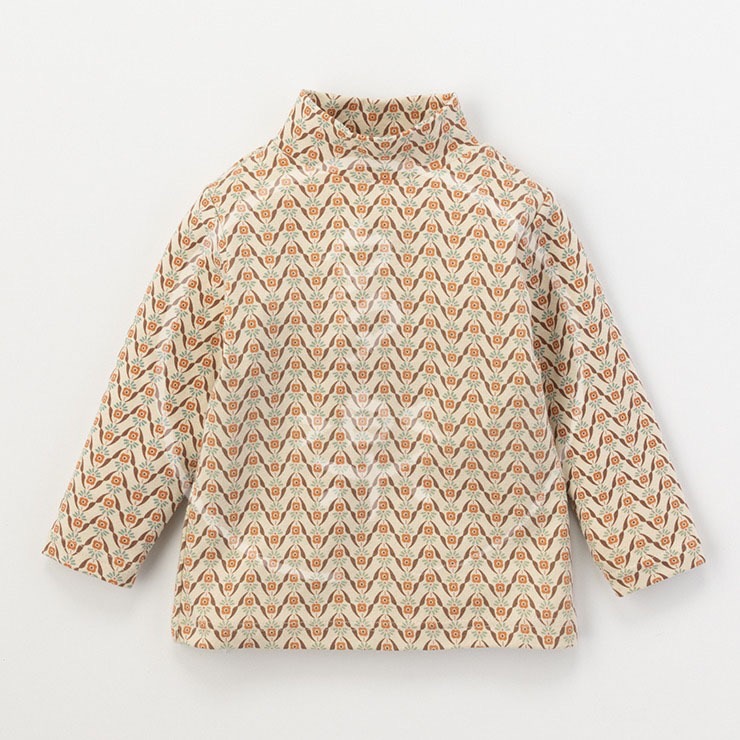 ｜現貨 90cm 100cm｜&mignon 復古花紋長袖上衣。日本童裝 女寶內搭 女寶內衣 多樂選物-規格圖6