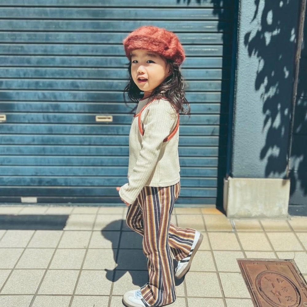 ｜現貨 100cm｜&mignon 兩件式長袖背心上衣。日本童裝 女寶 細肩帶背心 女寶上衣 多樂選物-細節圖7