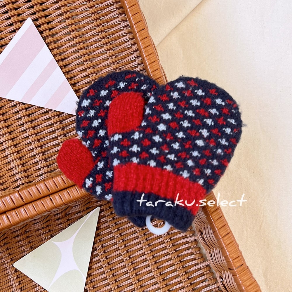 ｜現貨 2-3歲｜日本製 保暖寶寶手套。日本童裝 冬季手套 毛線手套 兒童手套 多樂選物-細節圖2