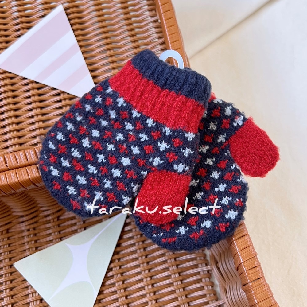 ｜現貨 2-3歲｜日本製 保暖寶寶手套。日本童裝 冬季手套 毛線手套 兒童手套 多樂選物-細節圖4