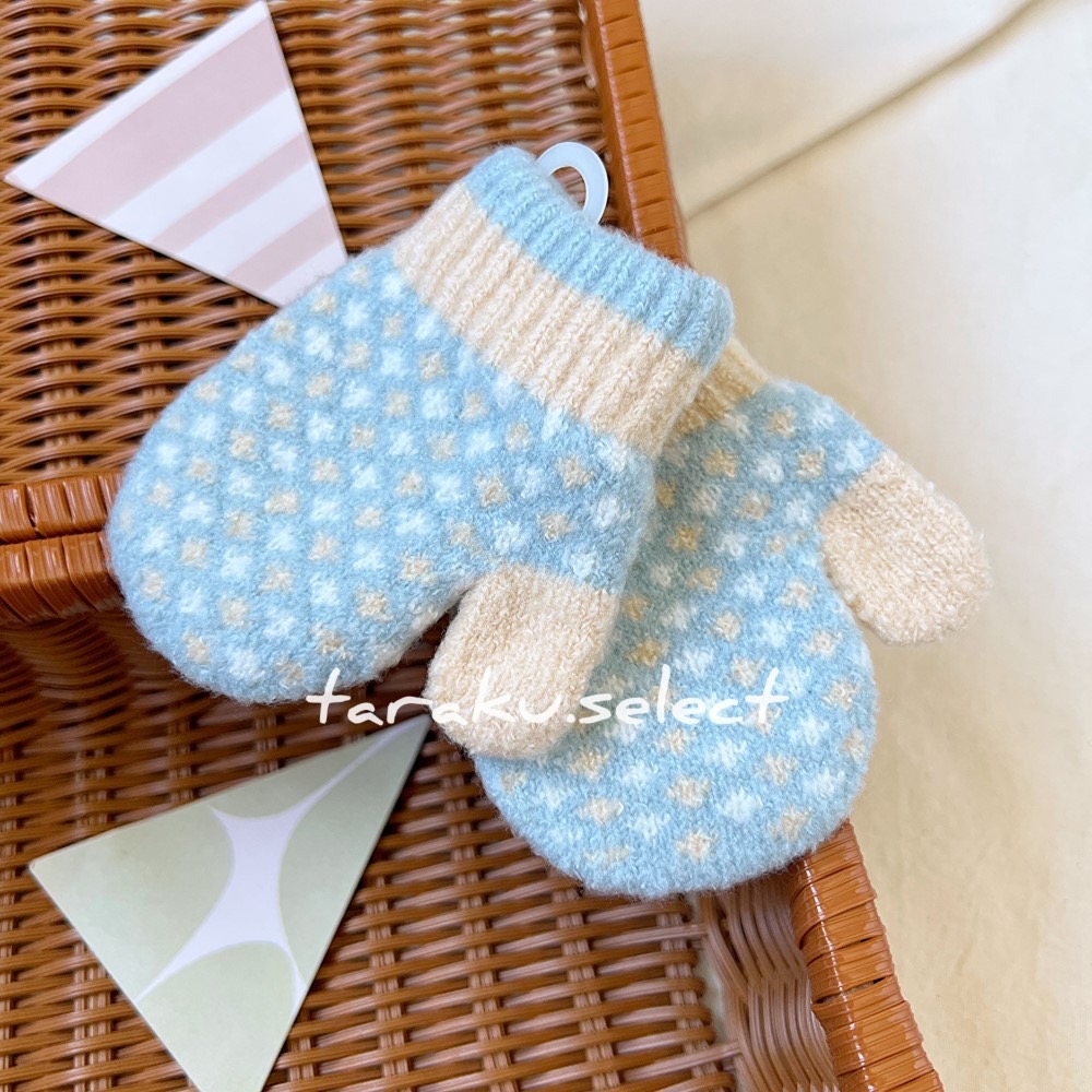 ｜現貨 2-3歲｜日本製 保暖寶寶手套。日本童裝 冬季手套 毛線手套 兒童手套 多樂選物-細節圖5