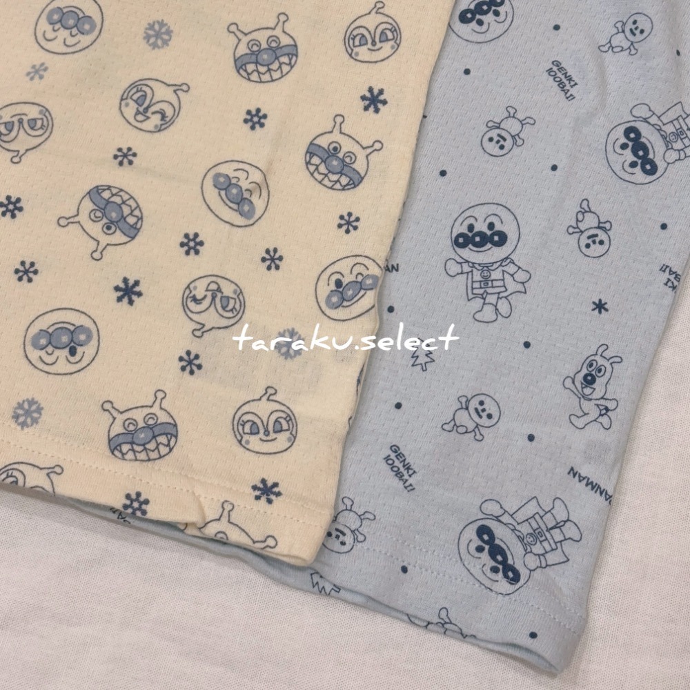 ｜現貨 90-100cm｜麵包超人短袖內衣2件組。溫暖空氣棉 麵包超人內衣 寶寶短袖內衣 寶寶秋冬內搭 多樂選物-細節圖5