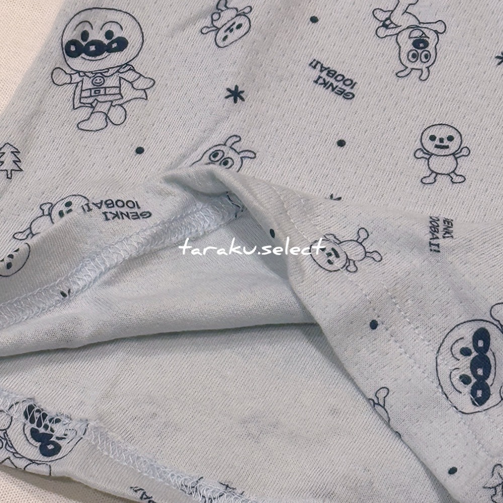 ｜現貨 90-100cm｜麵包超人短袖內衣2件組。溫暖空氣棉 麵包超人內衣 寶寶短袖內衣 寶寶秋冬內搭 多樂選物-細節圖6