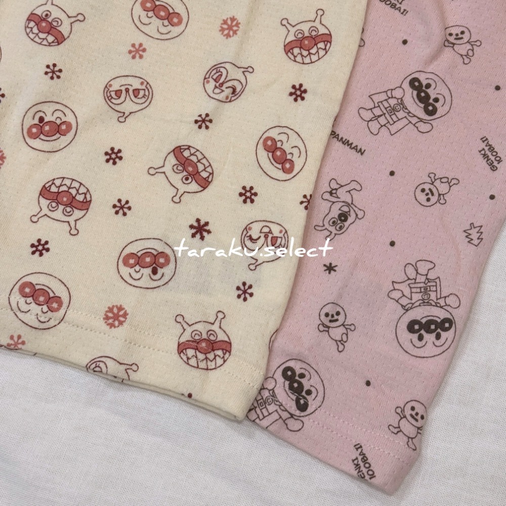 ｜現貨 90-100cm｜麵包超人短袖內衣2件組。溫暖空氣棉 麵包超人內衣 寶寶短袖內衣 寶寶秋冬內搭 多樂選物-細節圖10