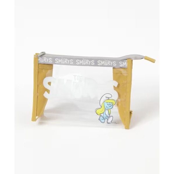 ｜現貨｜日本studio CLIP 藍色小精靈化妝包。日本代購 PVC 透明化妝包 多樂選物-細節圖3