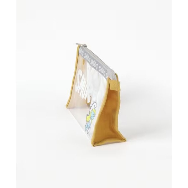 ｜現貨｜日本studio CLIP 藍色小精靈化妝包。日本代購 PVC 透明化妝包 多樂選物-細節圖4