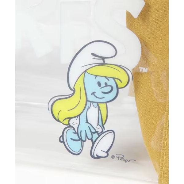 ｜現貨｜日本studio CLIP 藍色小精靈化妝包。日本代購 PVC 透明化妝包 多樂選物-細節圖8