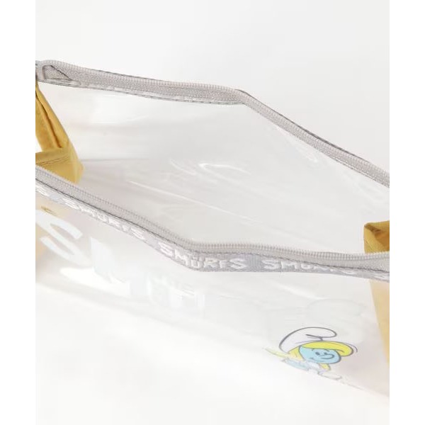 ｜現貨｜日本studio CLIP 藍色小精靈化妝包。日本代購 PVC 透明化妝包 多樂選物-細節圖9