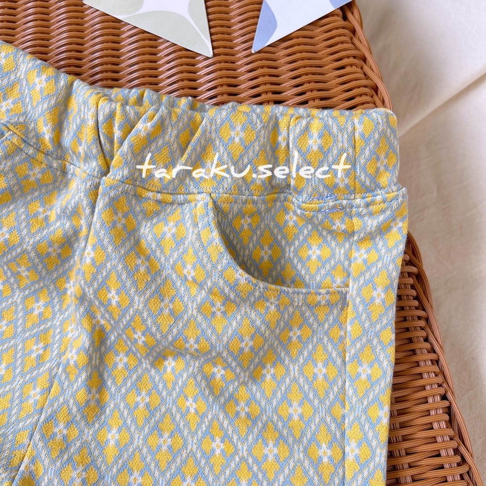 ｜現貨 110cm 120cm｜女童緹花喇叭褲。日本童裝 ever closet 復古 兒童長褲 針織褲 多樂選物-細節圖7