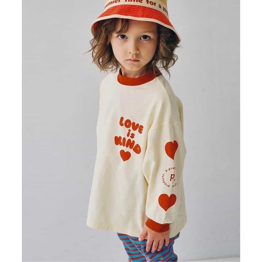 現貨 110cm 120cm｜p.premier 愛心長袖上衣。日本童裝代購 男童女童 兒童T恤 純棉  多樂選物-細節圖5