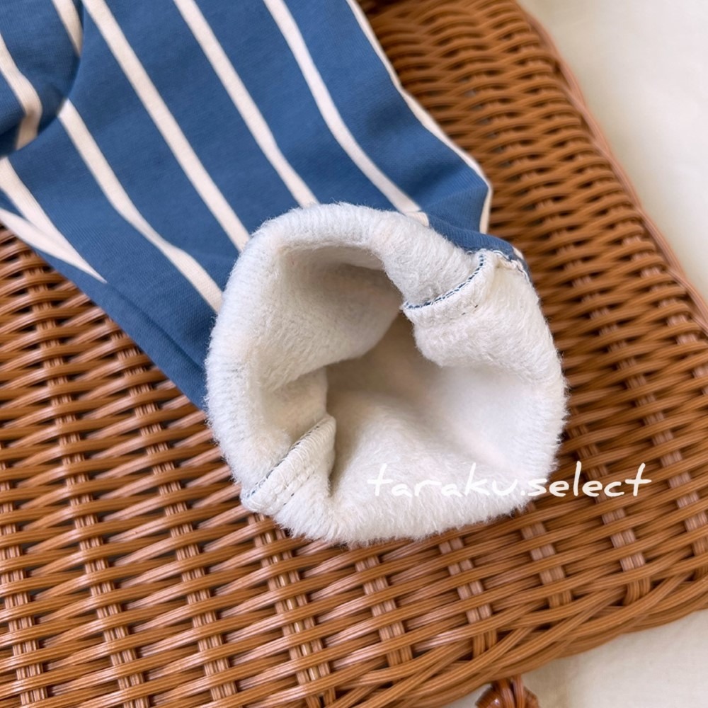 ｜現貨 90cm｜內刷毛寶寶長褲。日本童裝 小熊耳朵 刷毛 男寶褲 女寶褲 幼兒 保暖長褲 多樂選物-細節圖6