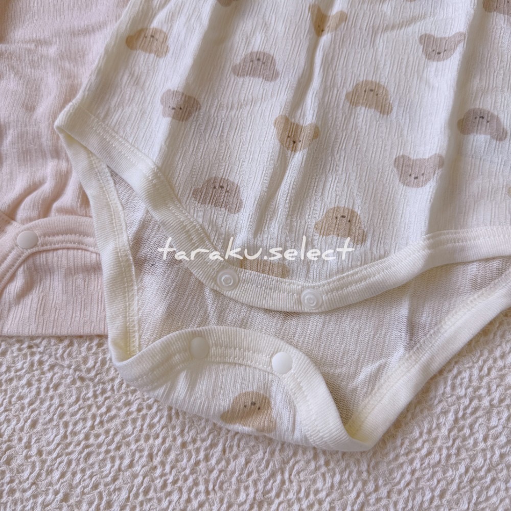 無袖包屁衣｜現貨 70cm 80cm｜純棉包屁衣2件組。日本cottoli 汽車 動物 多樂選物-細節圖9