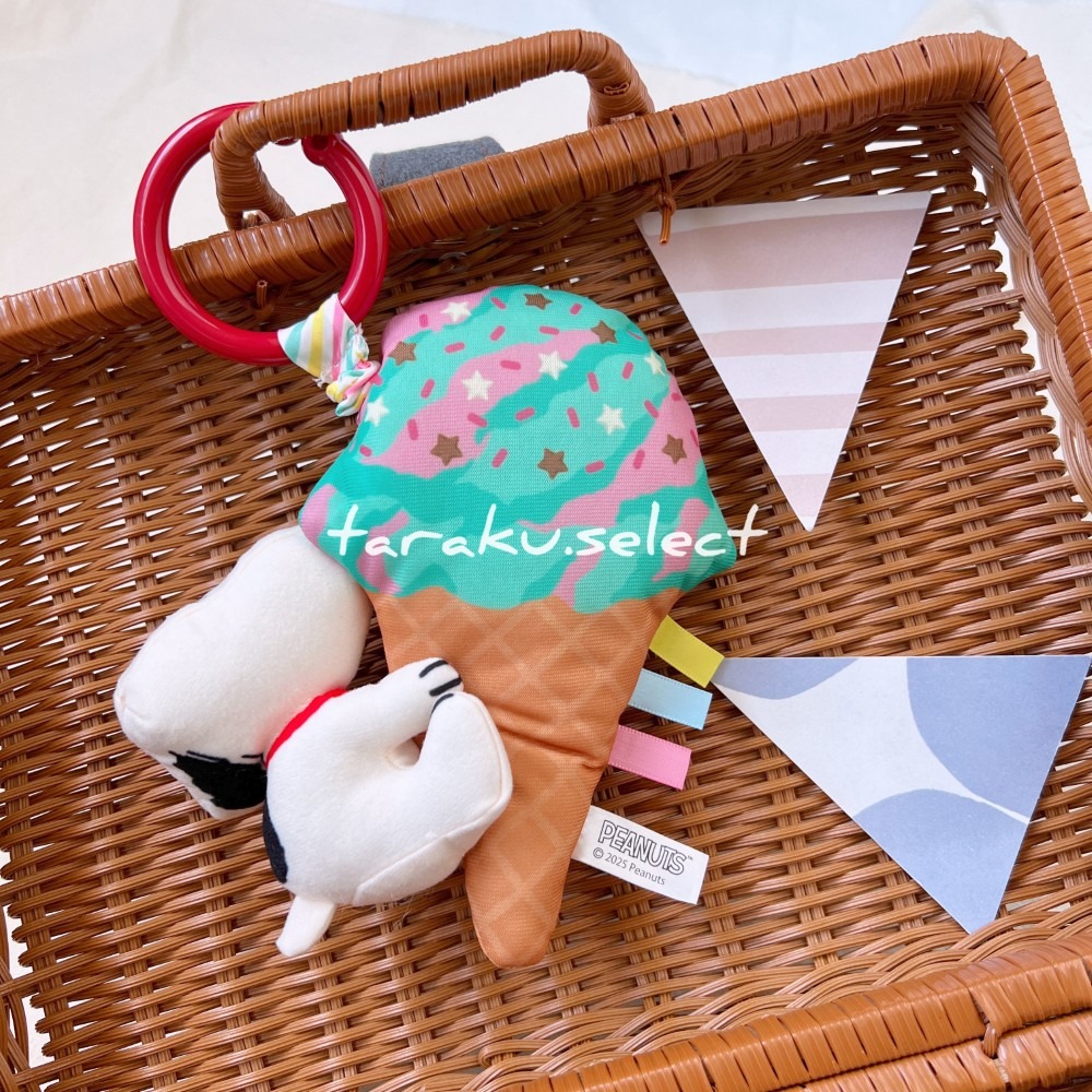 史努比安撫震動玩偶｜現貨｜寶寶安撫玩偶。日本代購 官方正品 安撫掛飾 沙紙聲響 新生兒送禮 多樂選物-細節圖3