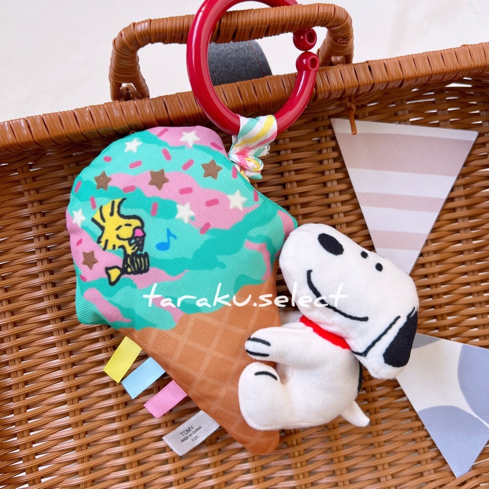 史努比安撫震動玩偶｜現貨｜寶寶安撫玩偶。日本代購 官方正品 安撫掛飾 沙紙聲響 新生兒送禮 多樂選物-細節圖4