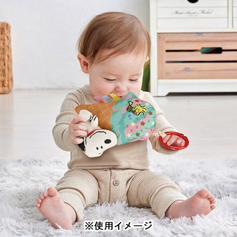 史努比安撫震動玩偶｜現貨｜寶寶安撫玩偶。日本代購 官方正品 安撫掛飾 沙紙聲響 新生兒送禮 多樂選物-細節圖8