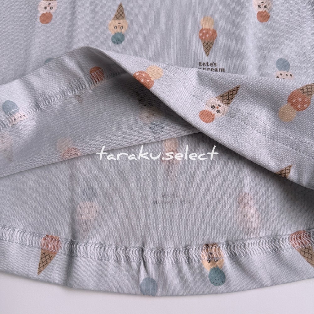 短袖T恤｜現貨 100-120cm｜tete a tete 冰淇淋上衣。男寶女寶 幼兒上衣 幼兒園上衣 多樂選物-細節圖9