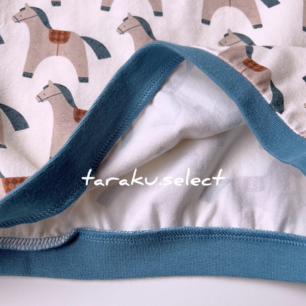 短袖上衣｜現貨 100cm｜小木馬圖案短袖上衣。寶寶上衣 幼兒上衣 幼兒園上衣 多樂選物-細節圖9