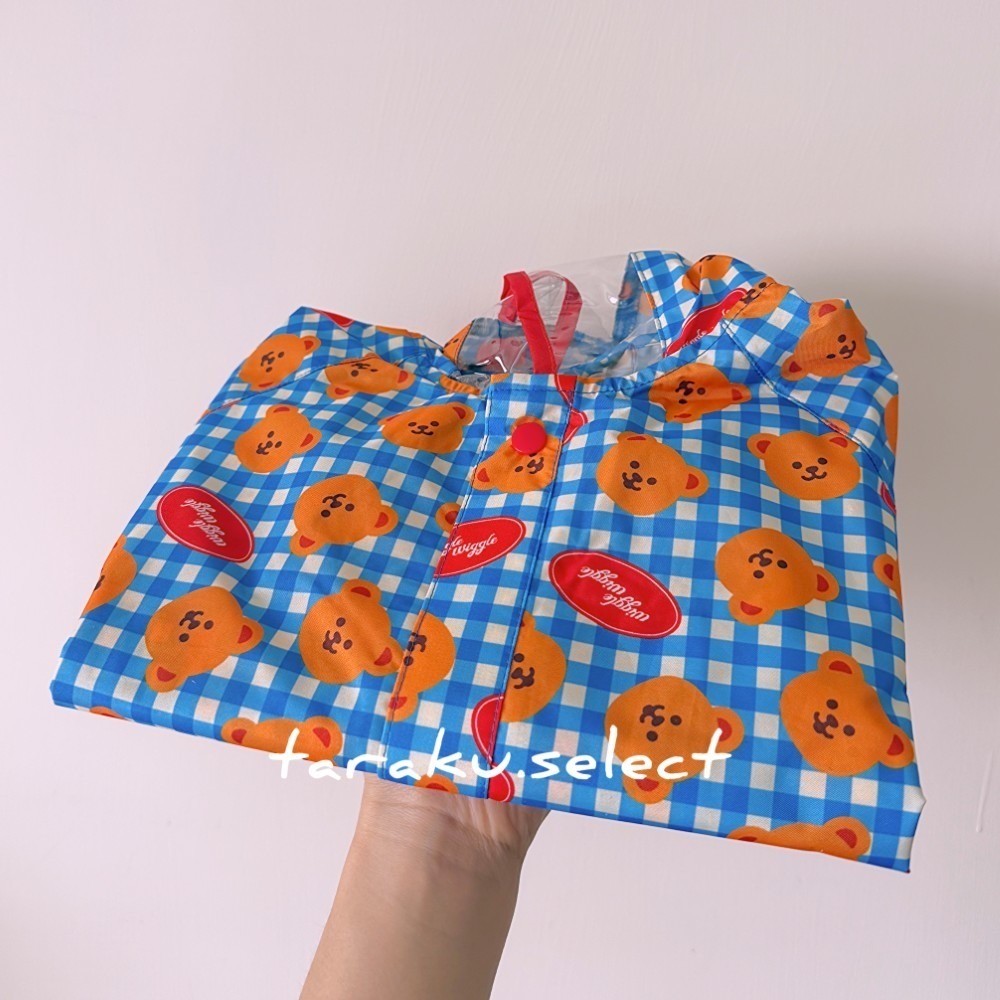 兒童雨衣｜110cm｜ wiggle wiggle 兒童斗篷雨衣 小熊雨衣。正版聯名 多樂選物 ss-細節圖8