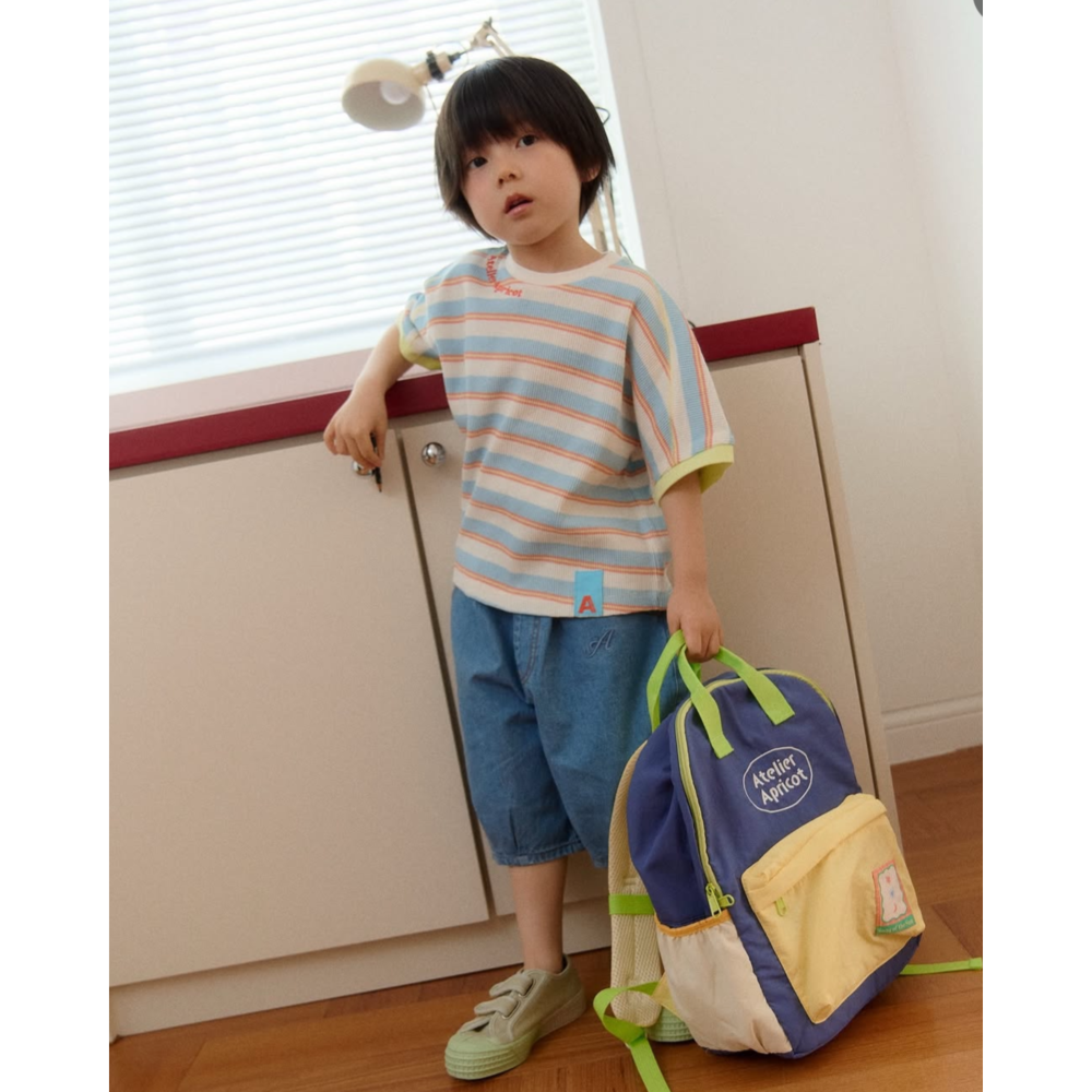 幼兒過膝短褲｜現貨 90-110cm｜寶寶牛仔短褲(2色)。日本童裝 寶寶牛仔褲 幼兒牛仔褲 多樂選物 ss-細節圖2