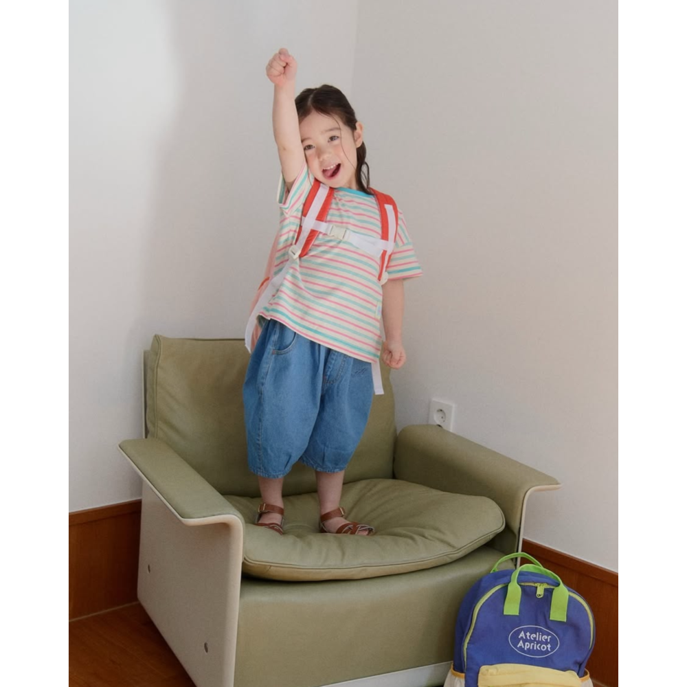 幼兒過膝短褲｜現貨 90-110cm｜寶寶牛仔短褲(2色)。日本童裝 寶寶牛仔褲 幼兒牛仔褲 多樂選物 ss-細節圖4
