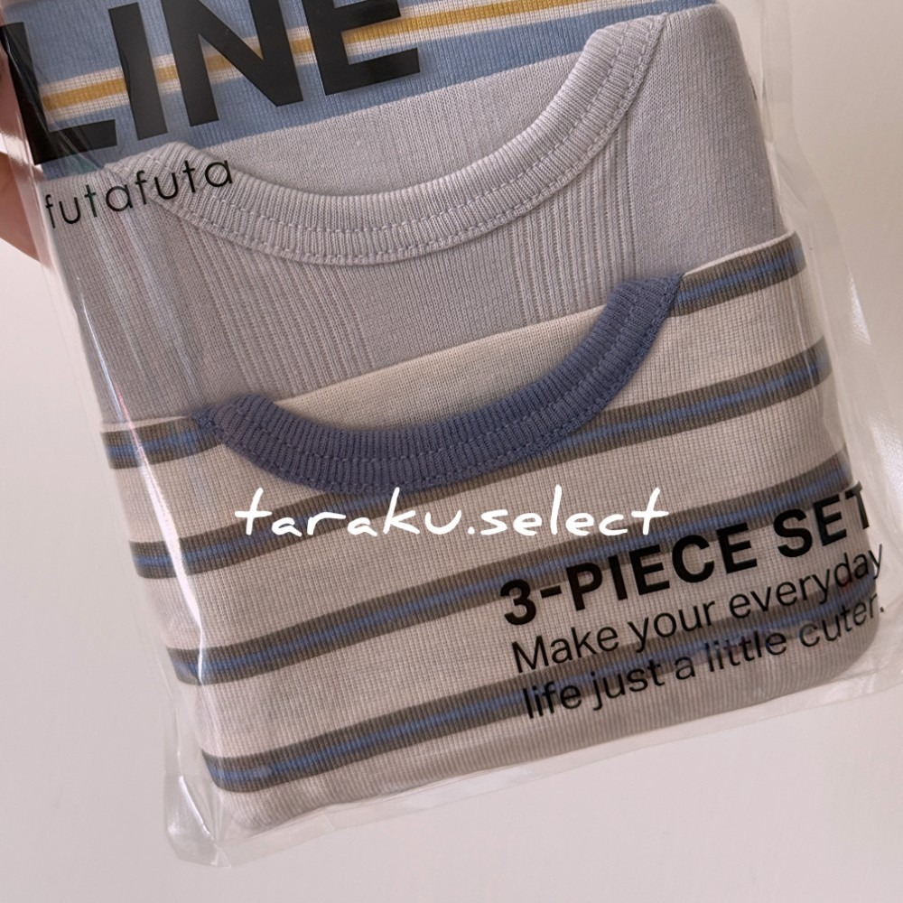 無袖內衣｜現貨 90cm 95cm｜寶寶純棉內衣3件組。日本童裝 男寶內衣 坦克背心 素色 條紋 多樂選物 DL-細節圖5