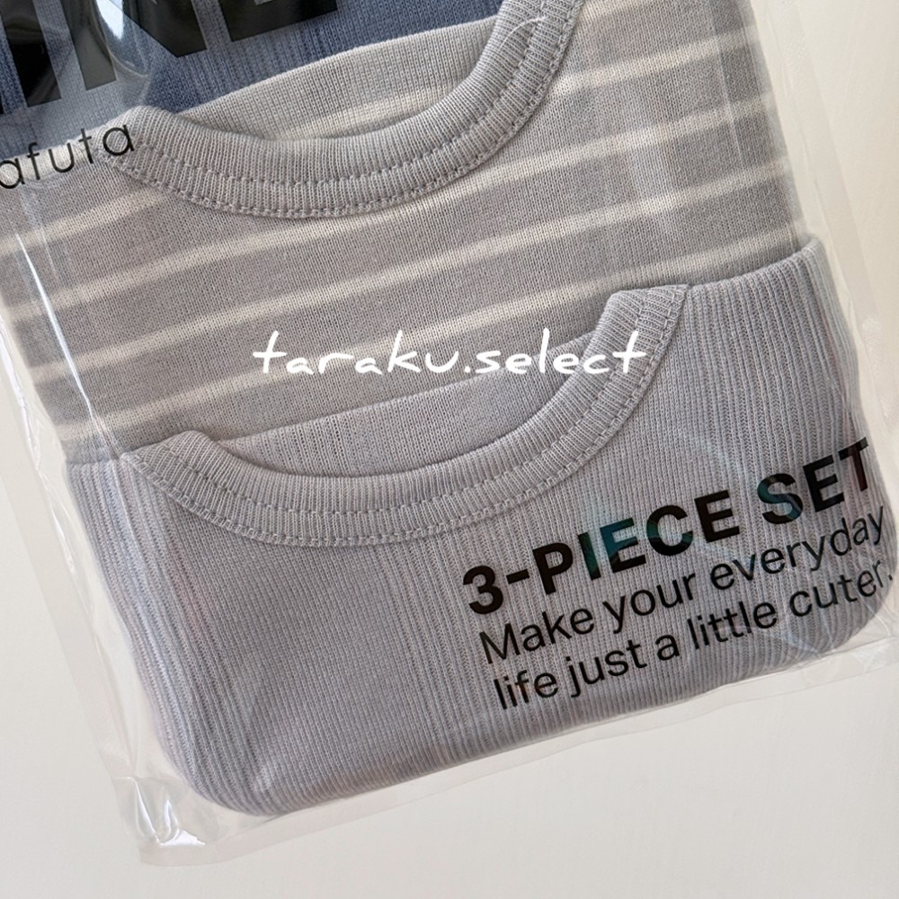 無袖內衣｜現貨 90cm 95cm｜寶寶純棉內衣3件組。日本童裝 男寶內衣 坦克背心 素色 條紋 多樂選物 DL-細節圖7