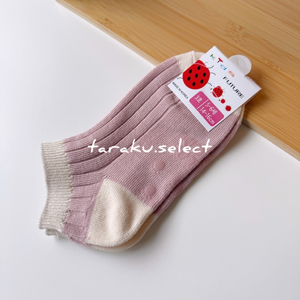 韓國童襪｜現貨 12~16cm｜寶寶襪5雙組。韓國製 防滑襪 寶寶襪子 兒童襪子 素色襪子 多樂選物-細節圖6