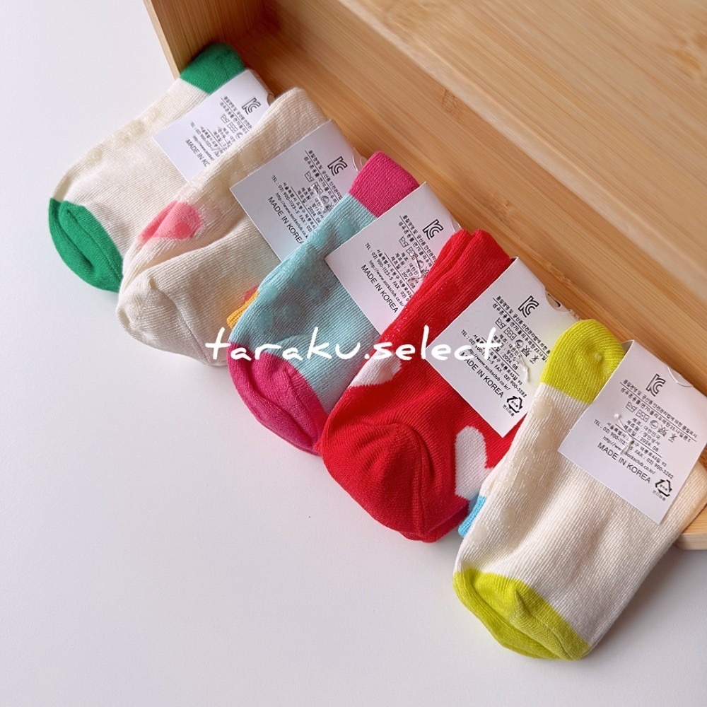 韓國童襪｜現貨 12~16cm｜寶寶襪5雙組。韓國製 防滑襪 寶寶襪子 兒童襪子 女寶襪子 花朵襪子 多樂選物-細節圖2