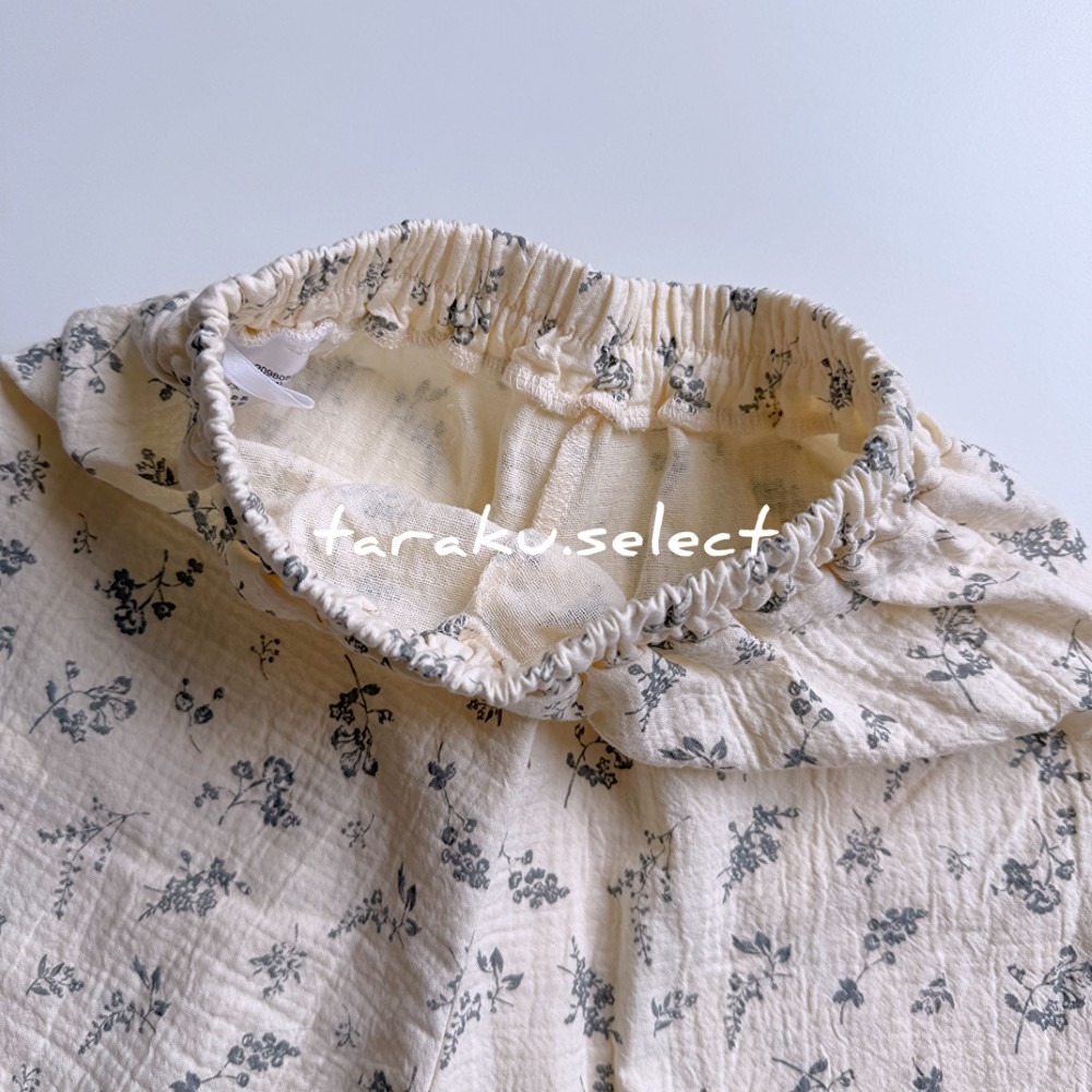 女寶長褲｜現貨 90cm｜女寶小花褲子。日本童裝 寶寶褲 小花 北歐風 女寶穿搭 多樂選物-細節圖3