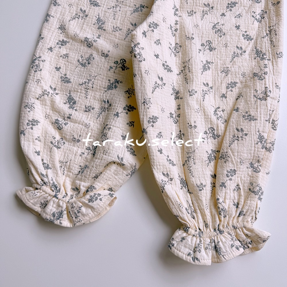 女寶長褲｜現貨 90cm｜女寶小花褲子。日本童裝 寶寶褲 小花 北歐風 女寶穿搭 多樂選物-細節圖7