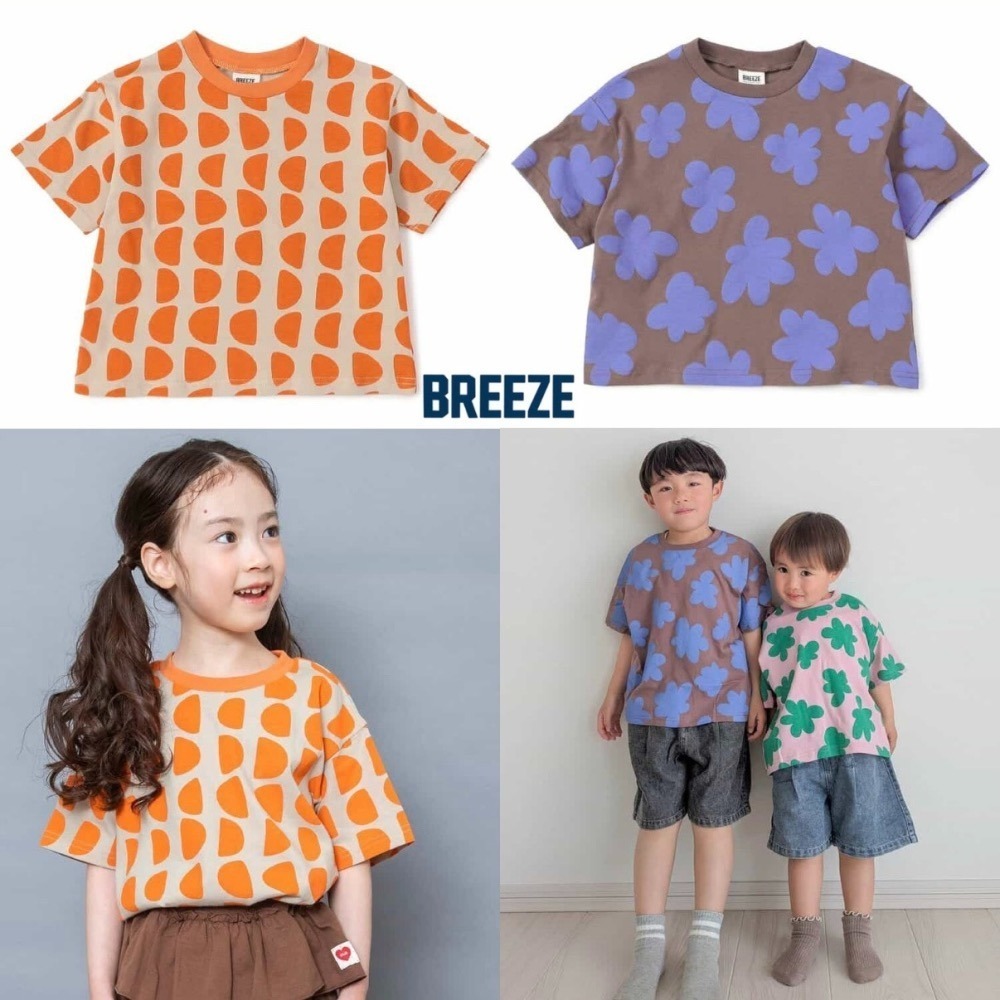 短袖T恤｜現貨 110cm｜BREEZE 幼童短袖上衣。日本童裝 純棉T恤 男童女童上衣 多樂選物 ss-細節圖2