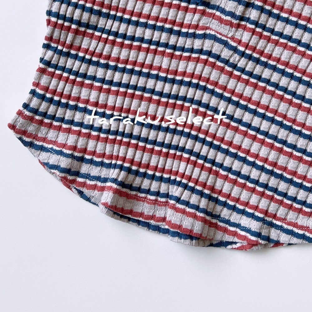 無袖上衣｜現貨 90cm 95cm｜&mignon 無袖寶寶海軍領上衣。日本童裝 條紋 海軍領 多樂選物-細節圖7