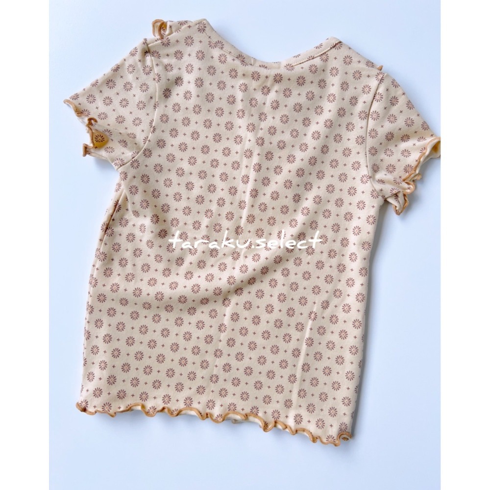 女童上衣｜現貨 90cm 100cm｜&mignon 女童短袖上衣。日本童裝 女寶上衣 羅紋上衣 女童內搭 多樂選物-細節圖11