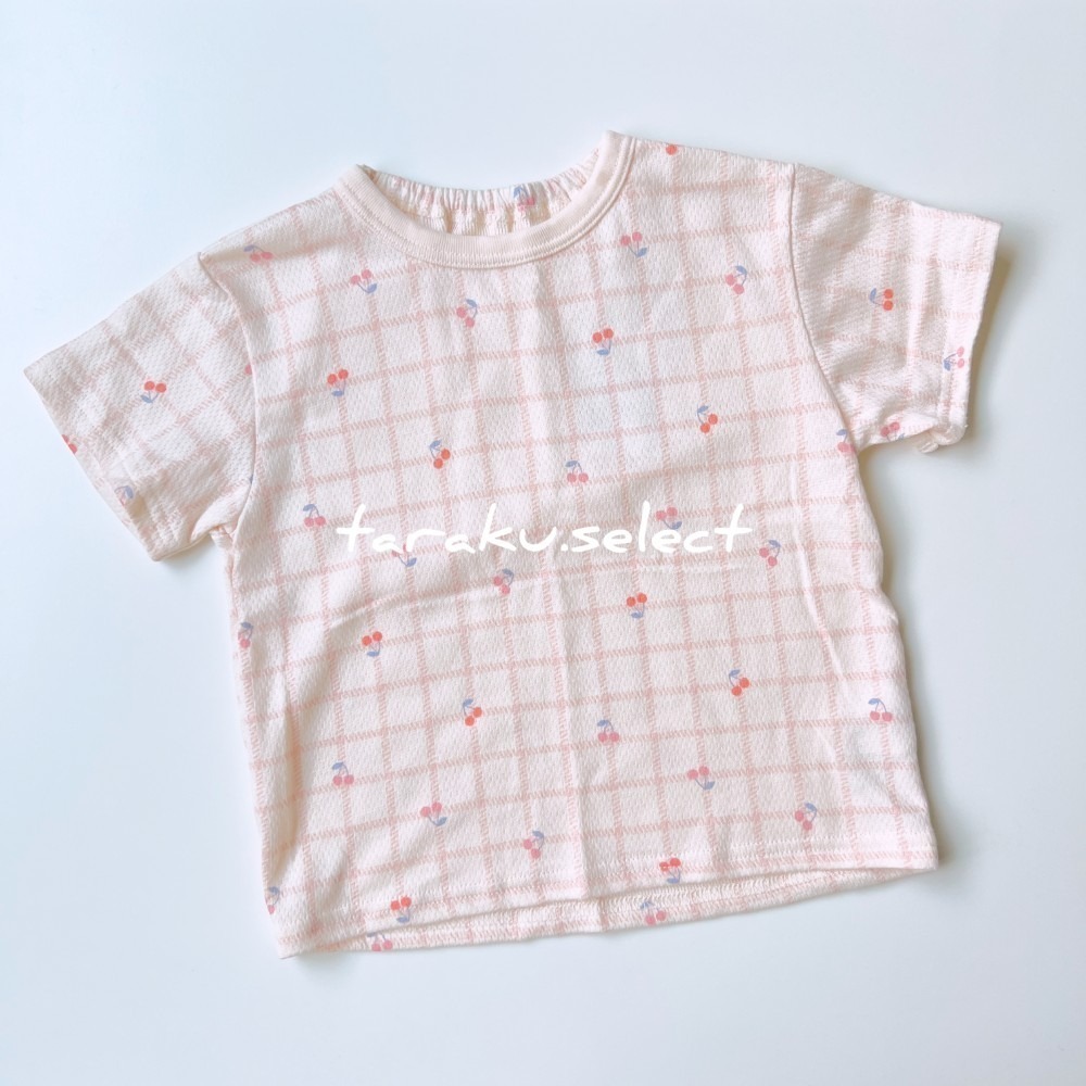 女寶短袖睡衣｜現貨 100cm｜女童短袖睡衣套裝。日本童裝 幼兒睡衣 護肚褲 腹卷睡褲 多樂選物-細節圖3