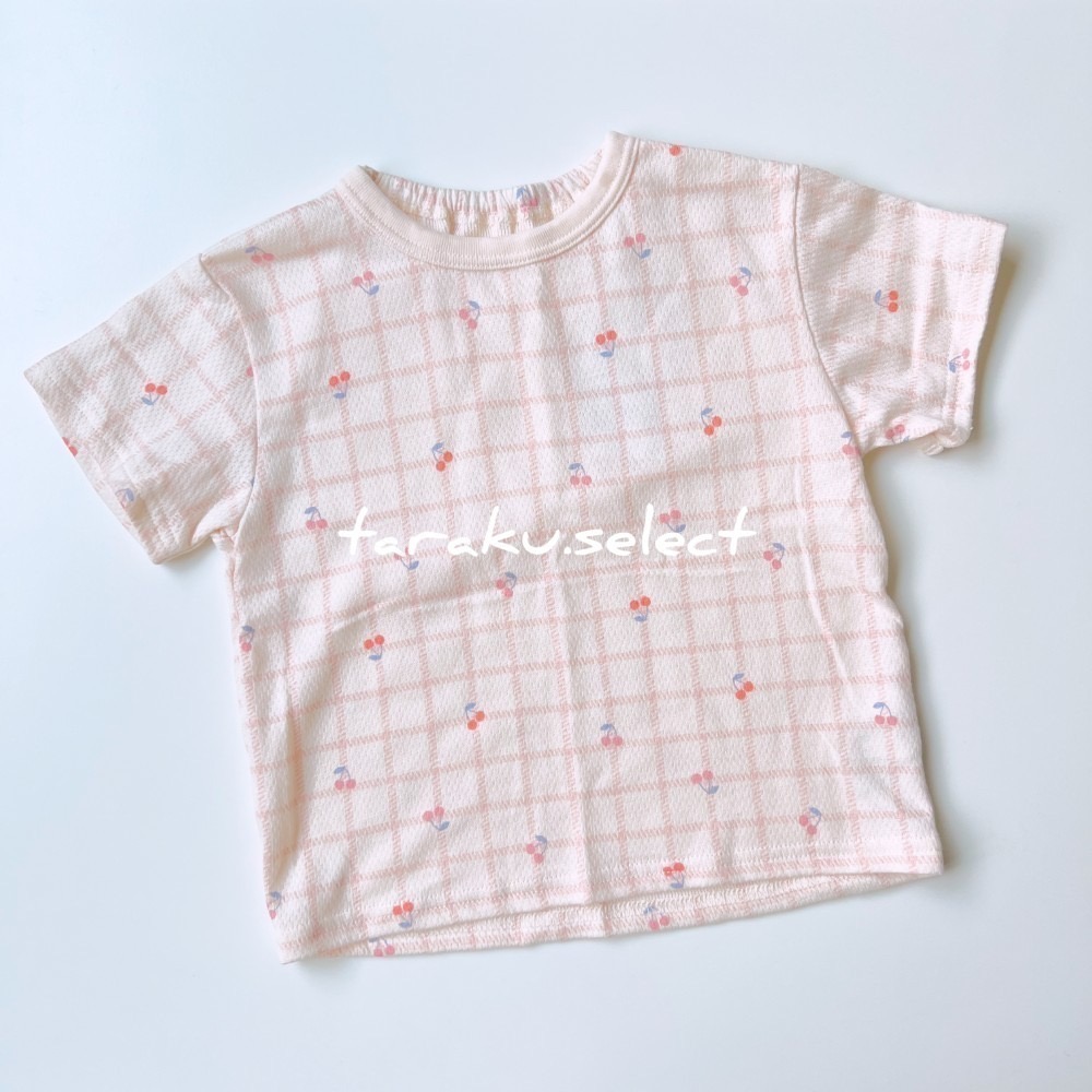 女寶短袖睡衣｜現貨 100cm｜女童短袖睡衣套裝。日本童裝 幼兒睡衣 護肚褲 腹卷睡褲 多樂選物-細節圖3