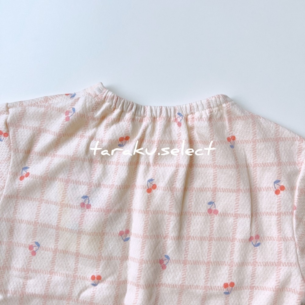 女寶短袖睡衣｜現貨 100cm｜女童短袖睡衣套裝。日本童裝 幼兒睡衣 護肚褲 腹卷睡褲 多樂選物-細節圖4