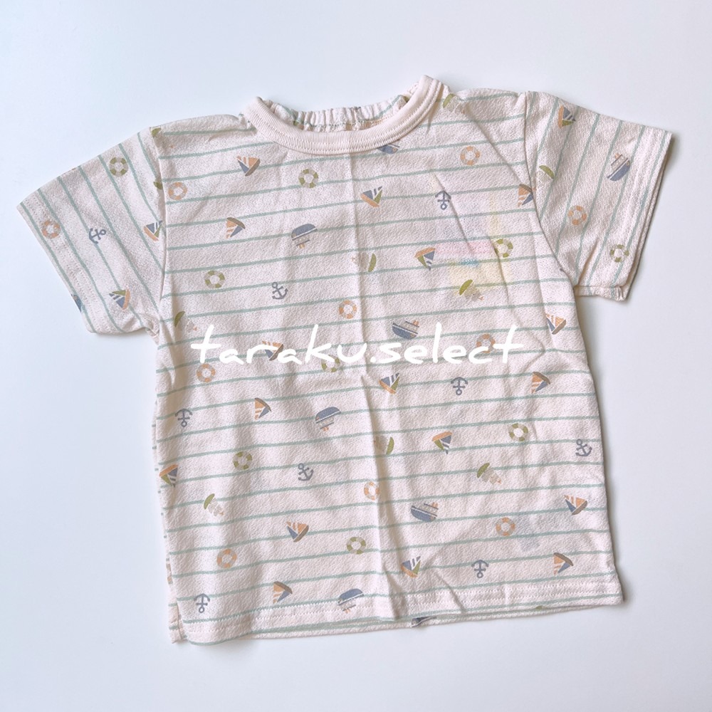 男寶短袖睡衣｜現貨 100cm｜男童短袖睡衣套裝。日本童裝 幼兒睡衣 護肚褲 腹卷睡褲 多樂選物-細節圖9