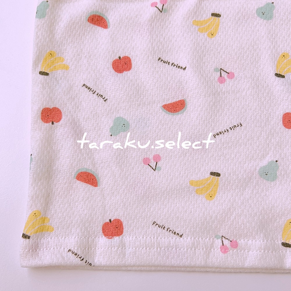 寶寶短袖睡衣｜現貨 90cm 95cm｜寶寶短袖睡衣套裝。日本童裝 幼兒睡衣 水果睡衣 護肚褲 腹卷睡褲 多樂選物-細節圖6