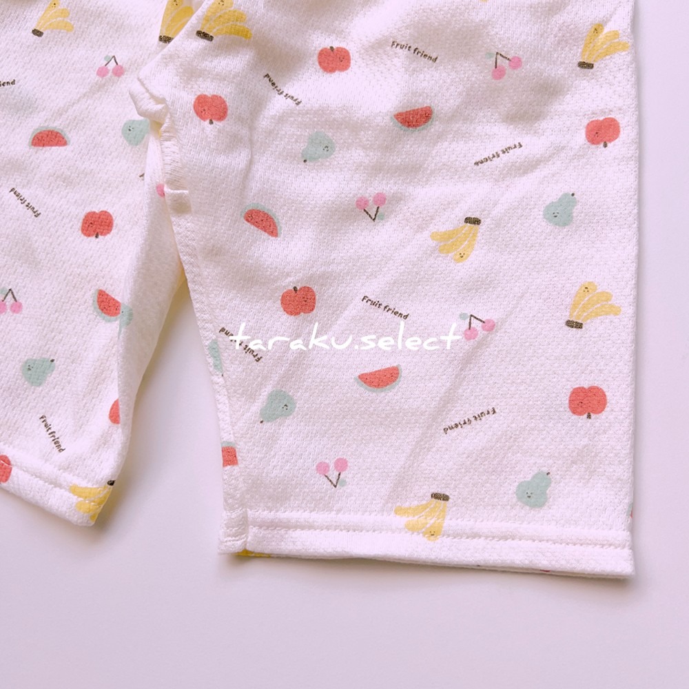 寶寶短袖睡衣｜現貨 90cm 95cm｜寶寶短袖睡衣套裝。日本童裝 幼兒睡衣 水果睡衣 護肚褲 腹卷睡褲 多樂選物-細節圖9