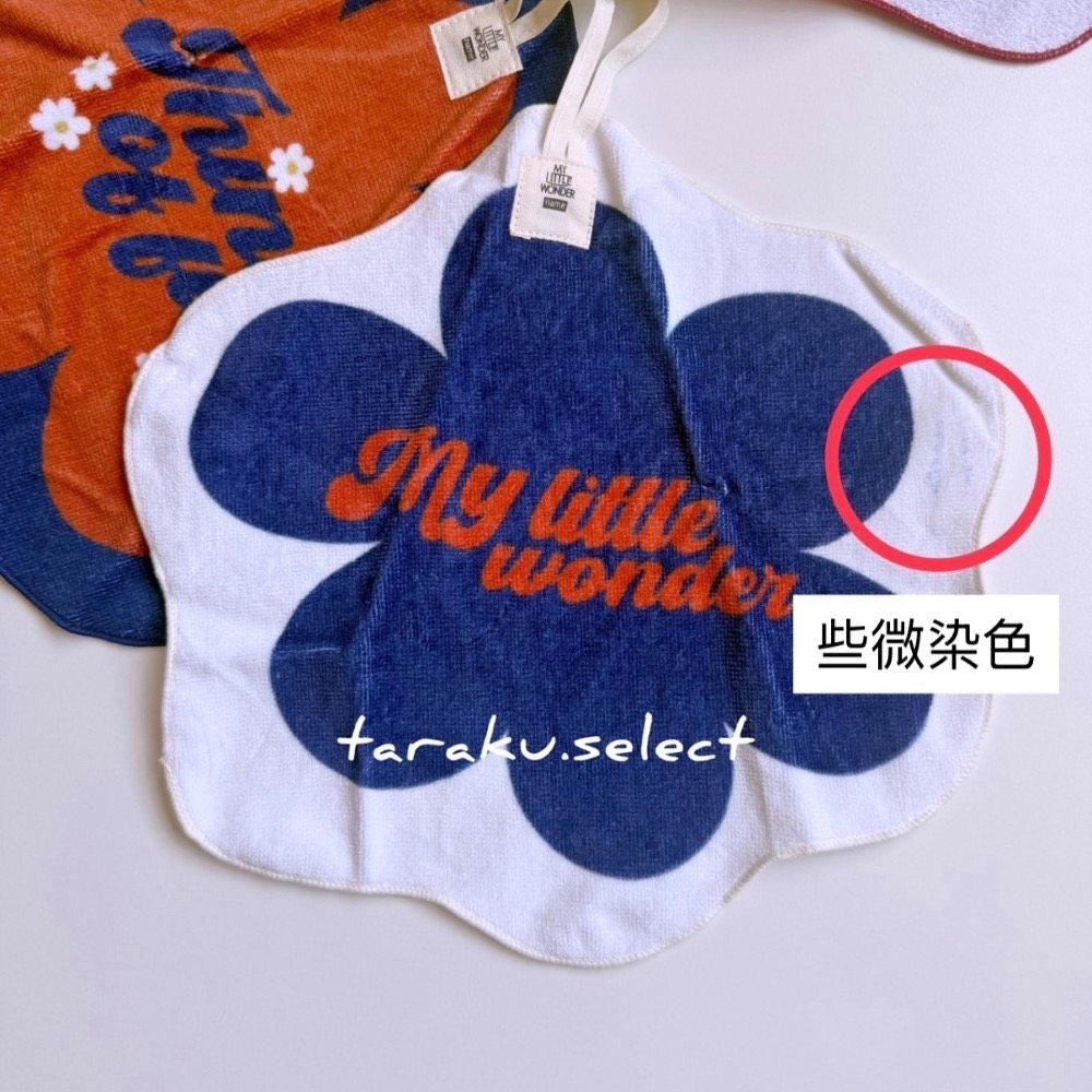 毛巾手帕｜現貨｜花朵字母手帕3件組。日本童裝 可書寫姓名 附掛環 幼兒園備品 擦手巾 多樂選物 tw-細節圖8