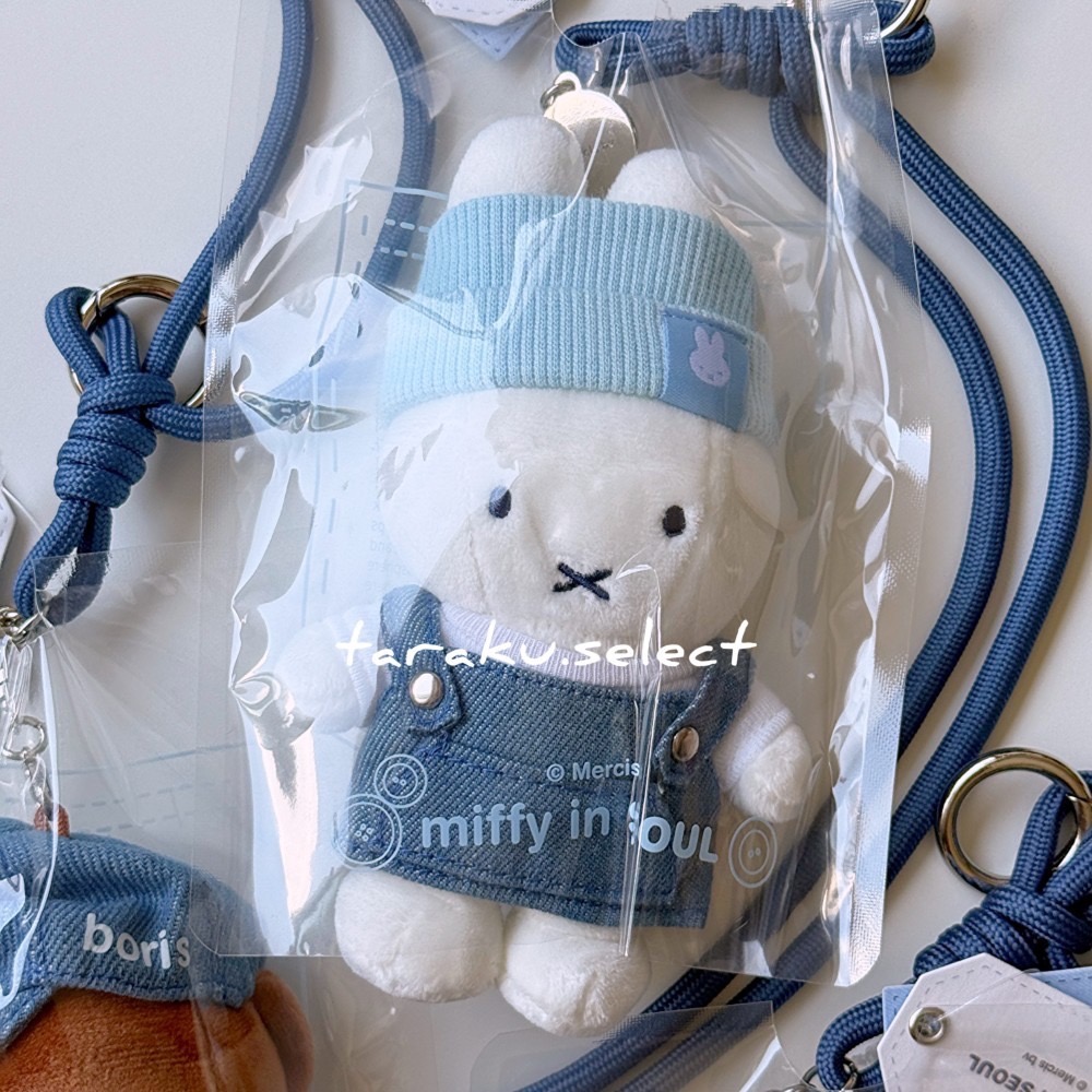 首爾限定｜正版現貨｜牛仔 Miffy 玩偶掛飾。Miffy Store Seoul 限定商品 Boris 多樂選物-細節圖2